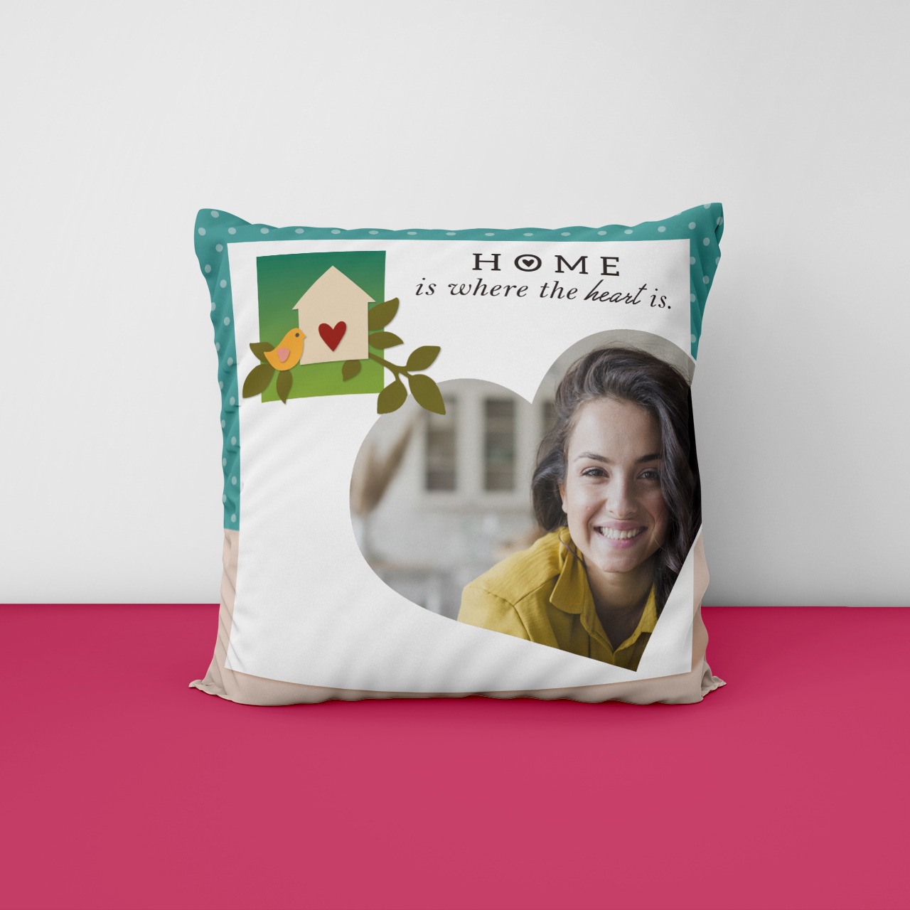 Home Is Where The Heart Is Photo Cushion